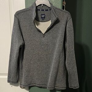 GAP Men's Charcoal Zip-Up Sweater size xl